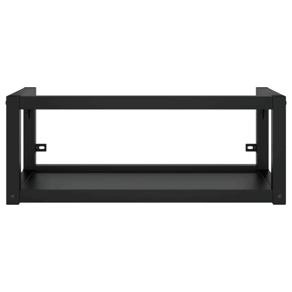 Badezimmer Wand-Waschtischgestell Weiß 59x38x31 cm Eisen