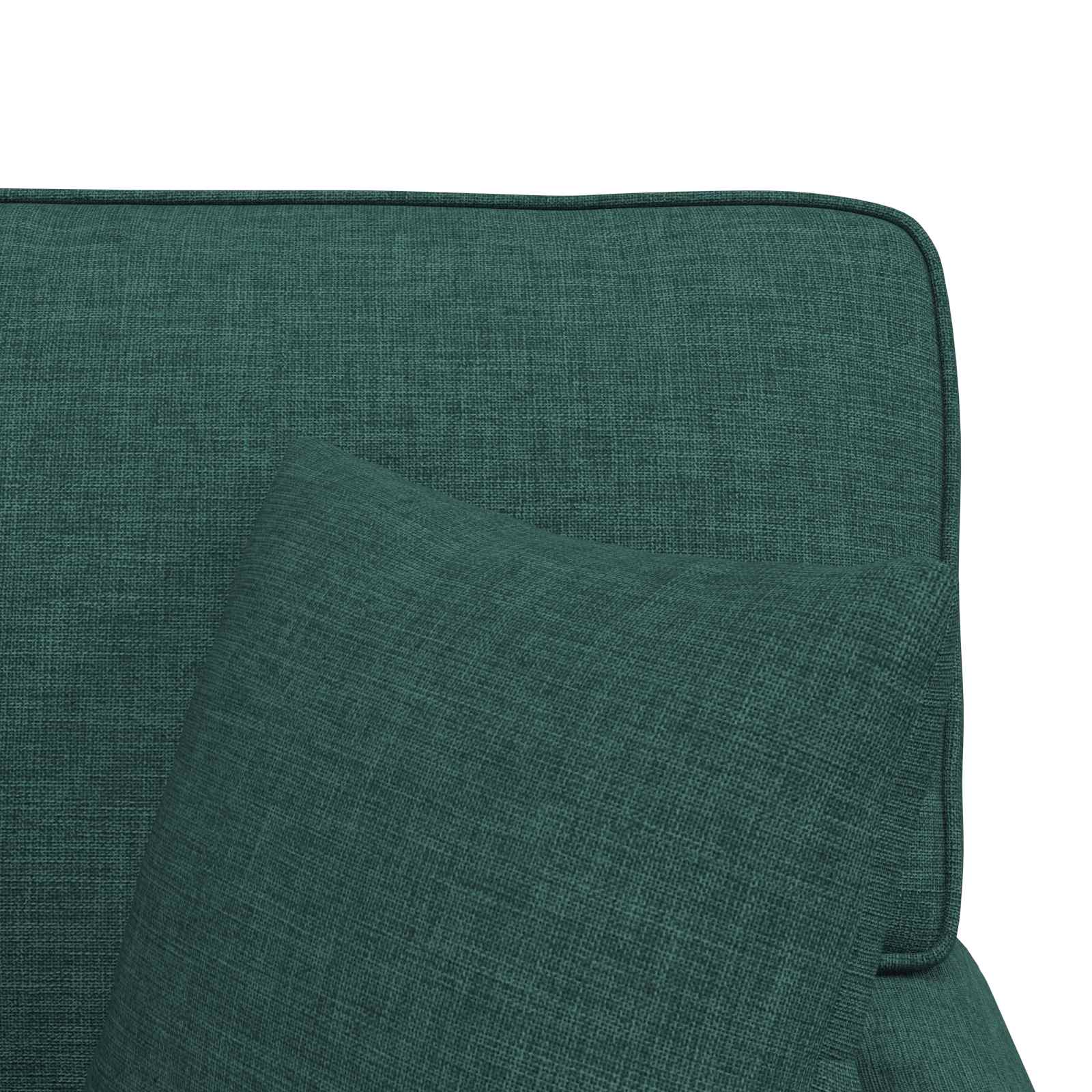 Chaise Lounge mit Rock mit Kissen 3 pcs Hellgrau Stoff