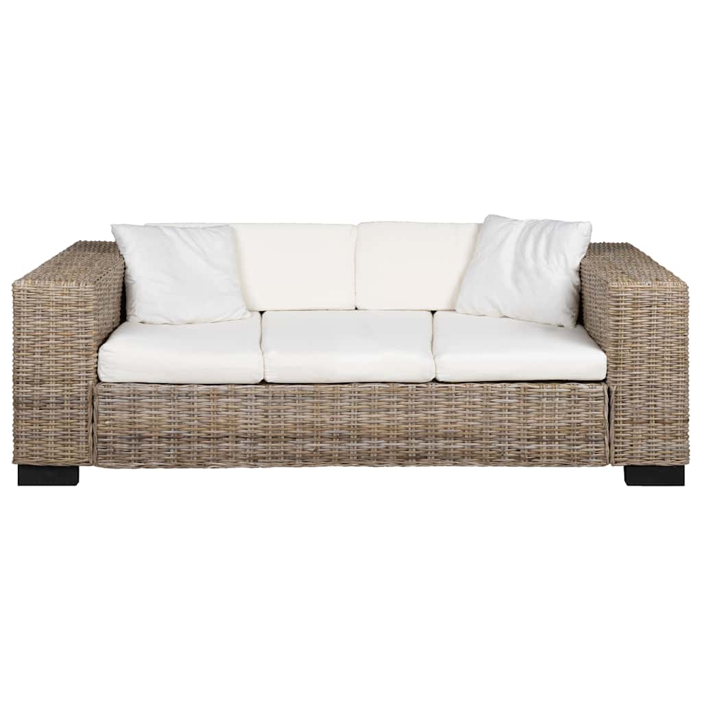 2-Sitzer Sofa Echtes Rattan