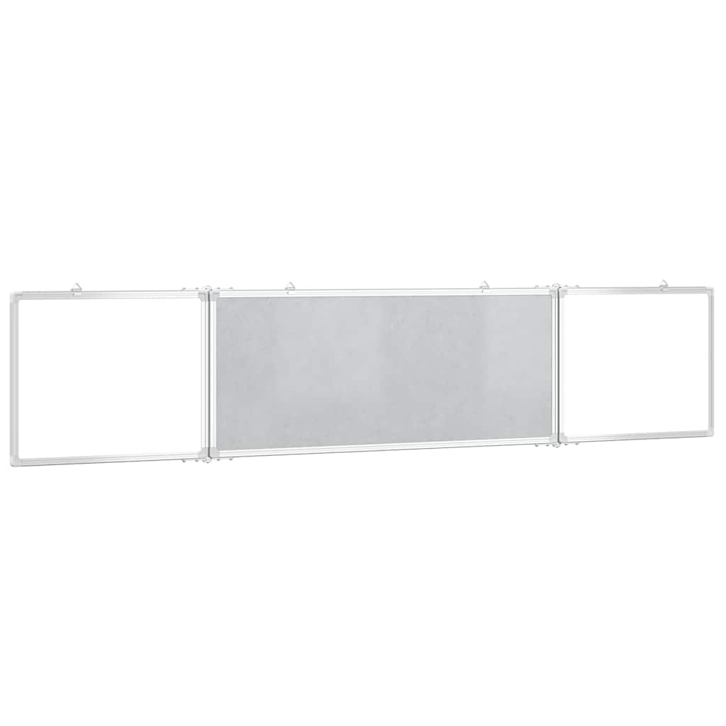 Magnetisches Whiteboard Klappbar 160x40x1,7 cm Aluminium