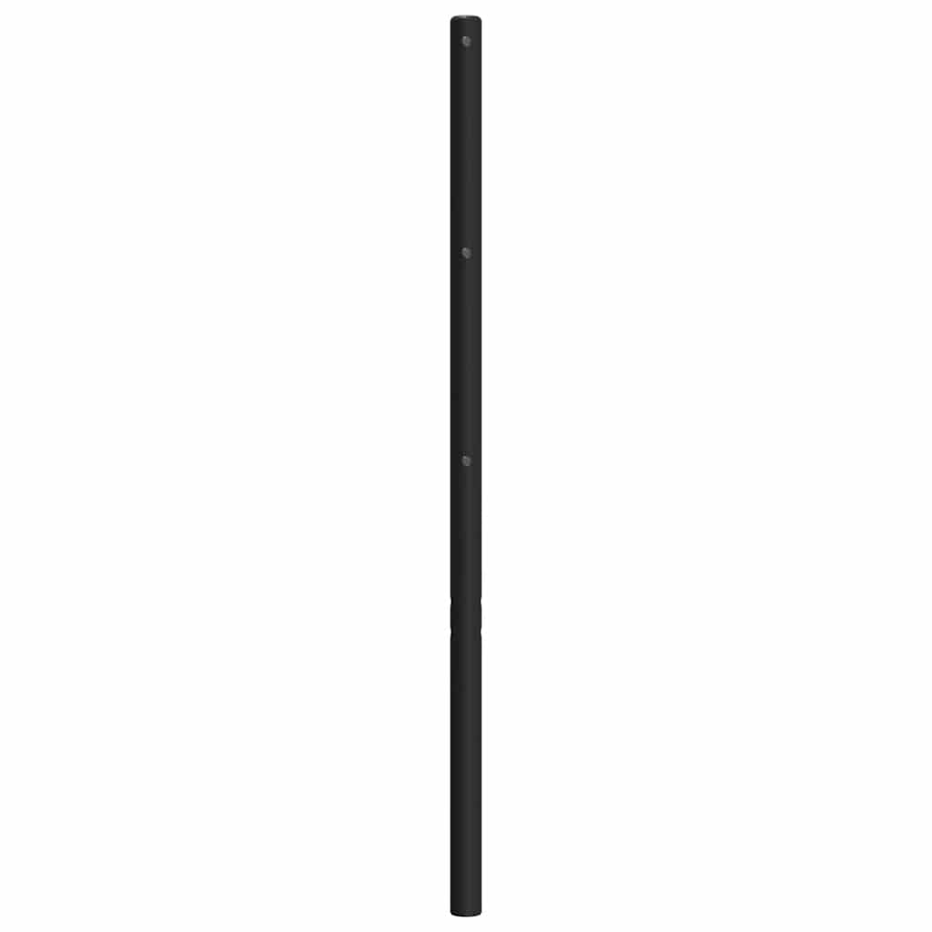 Ersatz-Kopfteil Metall Schwarz 100 cm