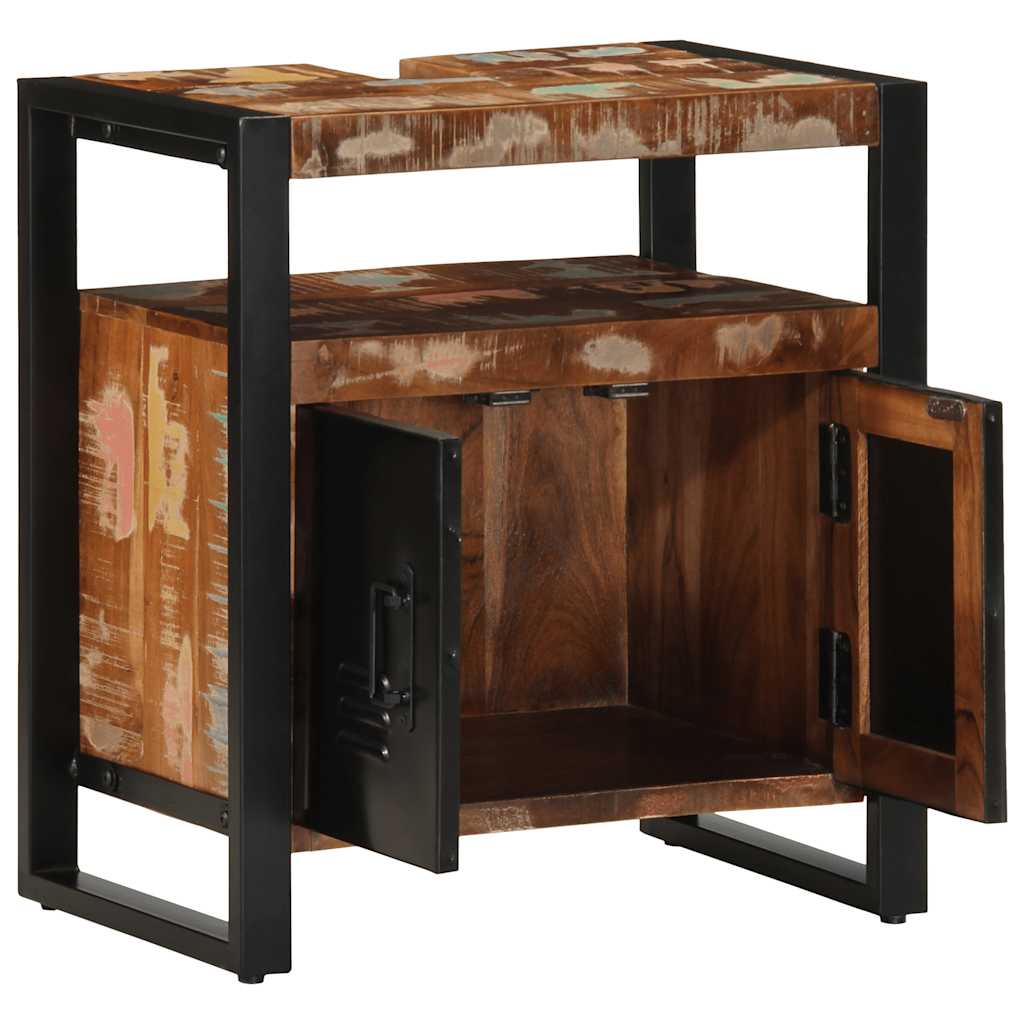 Badezimmerschrank Braun 55 x 35 x 60 cm Massivholz Mango