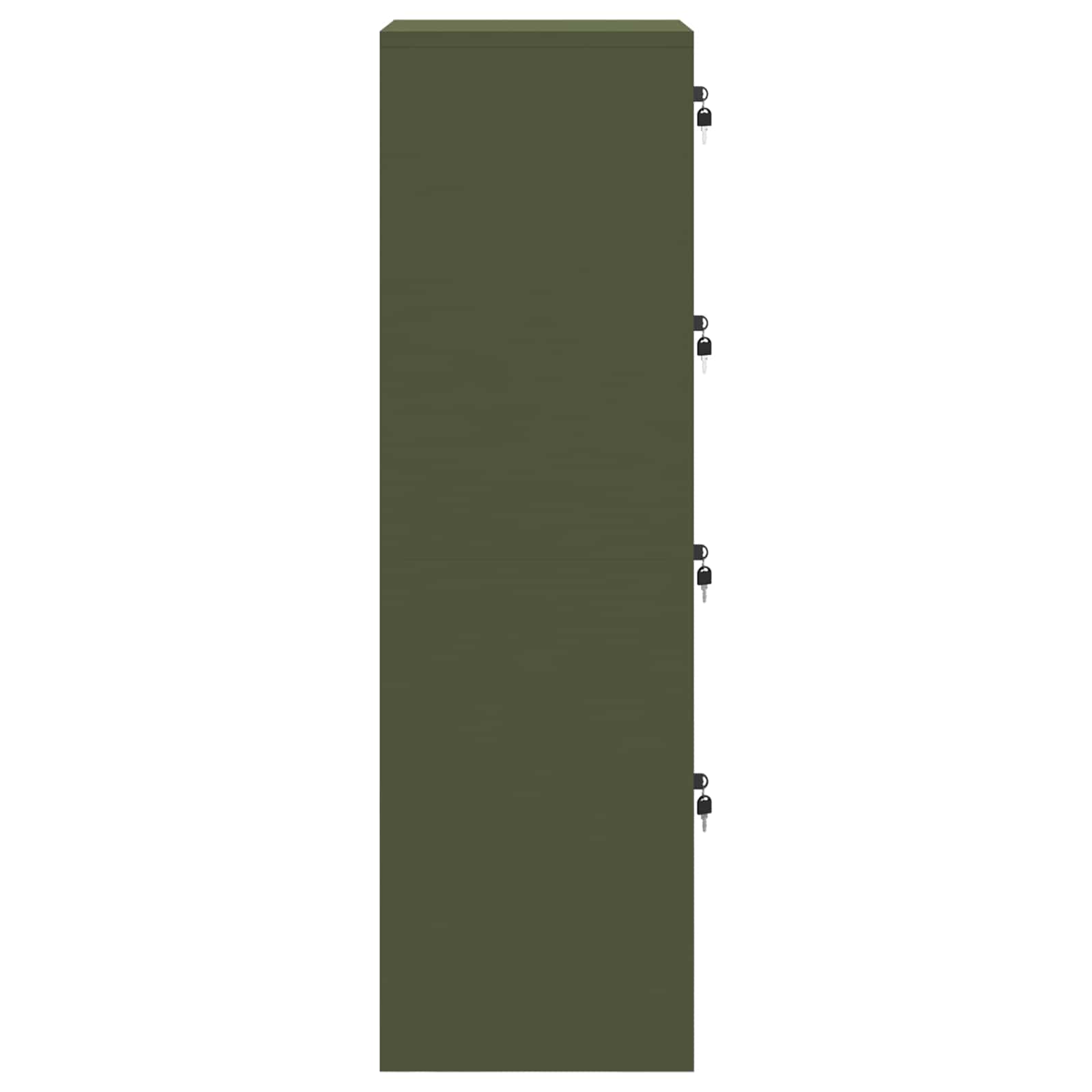 Aktenschrank 2 pcs Schwarz 44 x 50 x 139 cm Kaltgewalzter Stahl