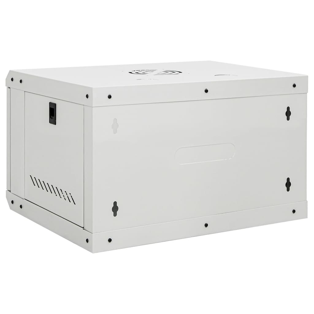 Netzwerkschrank mit Speicher Grau 60 x 45 x 28 cm Stahl