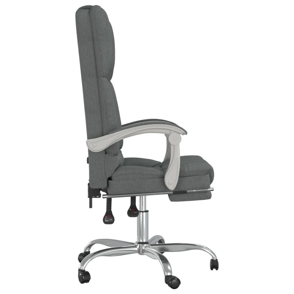 Bürostuhl mit Massagefunktion Taupe Stoff