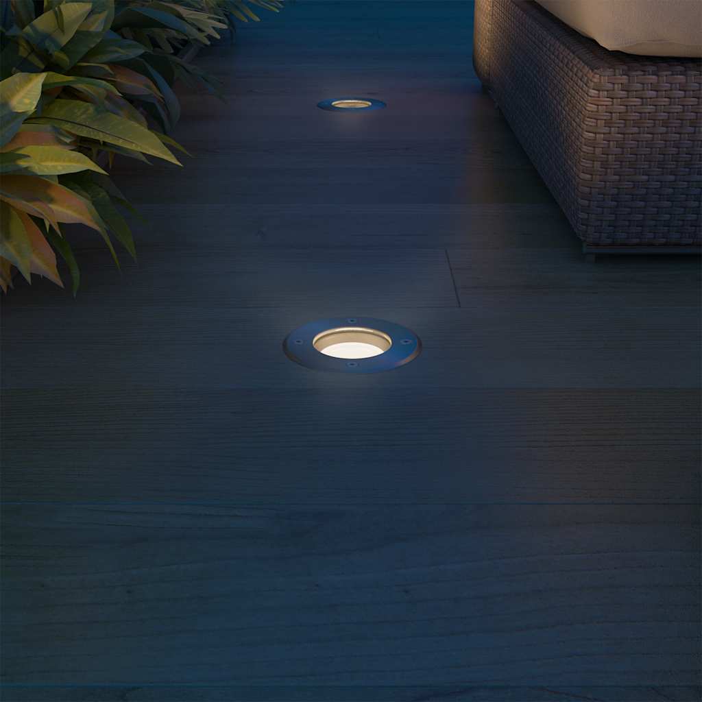 LED-Bodeneinbaustrahler 3 Stk. Outdoor Rund