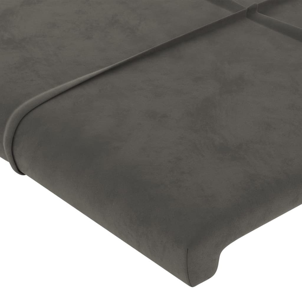 Kopfteil mit Ohren Dunkelblau 93x16x78/88 cm Samt