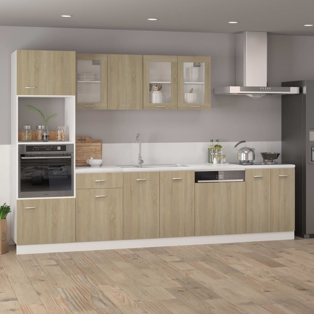 Spülenunterschrank Sonoma-Eiche 80x46x81,5 cm Holzwerkstoff
