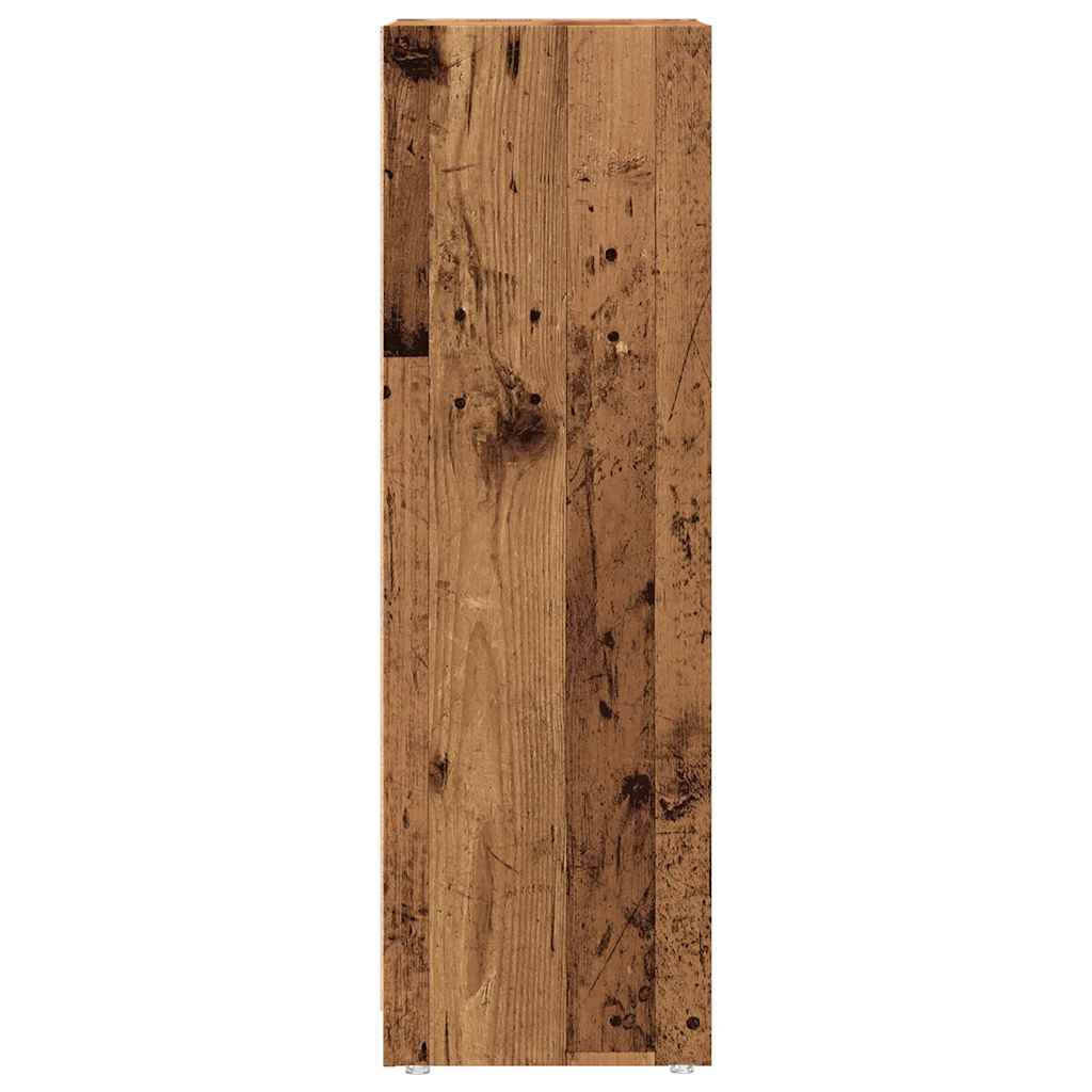 Badezimmerschrank Weiß 30x30x95 cm Holzwerkstoff