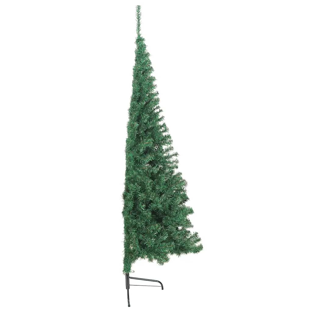 Künstlicher Halb-Weihnachtsbaum mit Ständer Grün 150 cm PVC