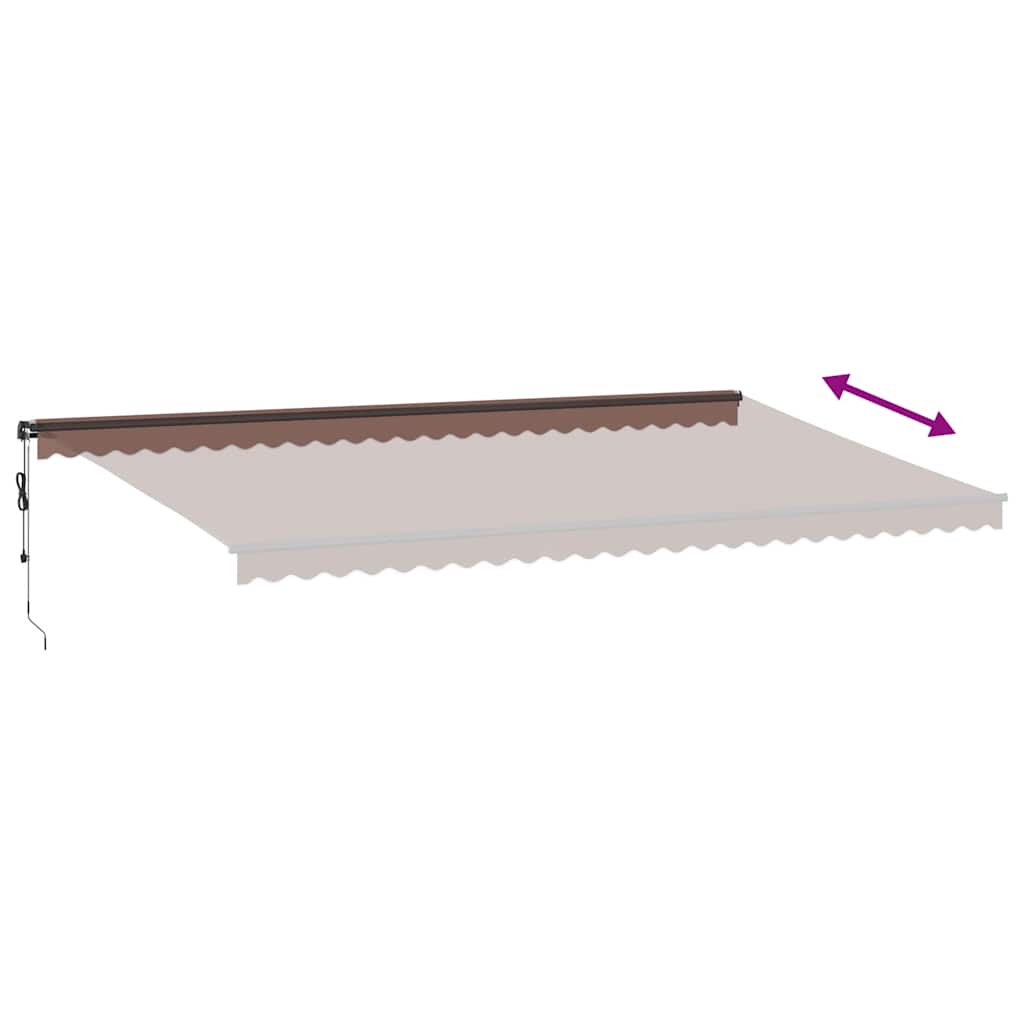 Markise Automatisch Einziehbar 350x250 cm Creme