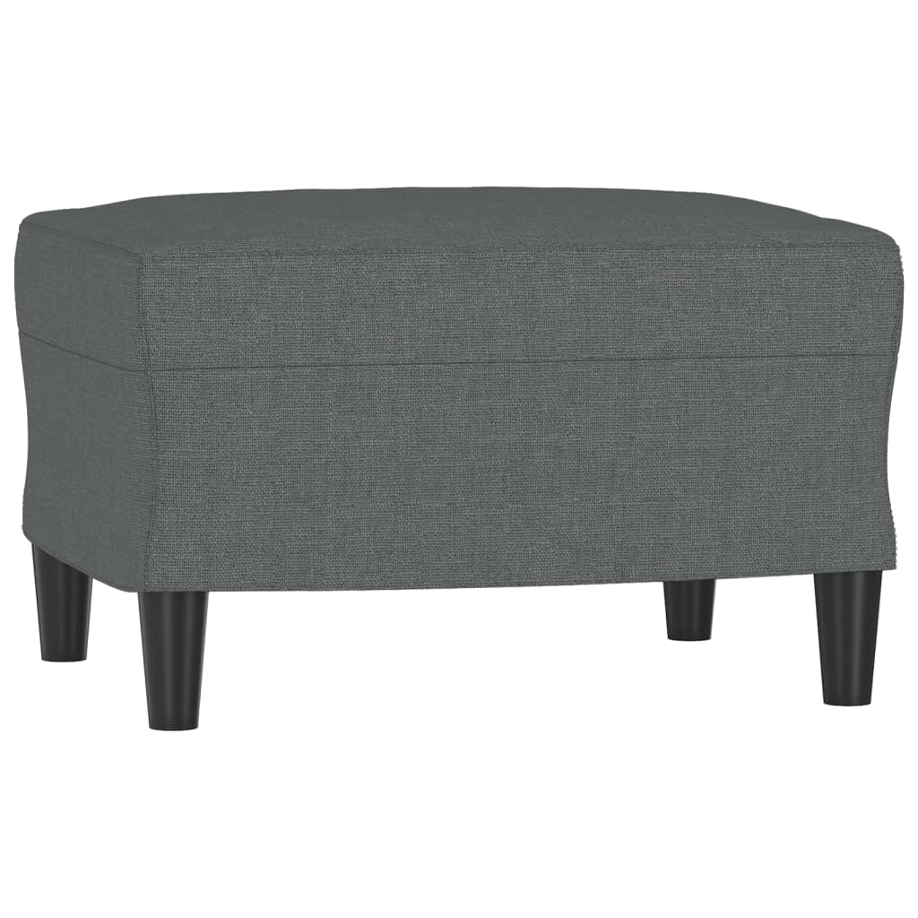 Fußhocker Hellgrau 60x50x41 cm Stoff