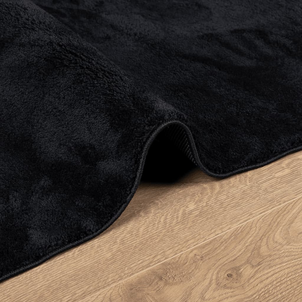 Teppich OVIEDO Kurzflor Anthrazit 120x120 cm
