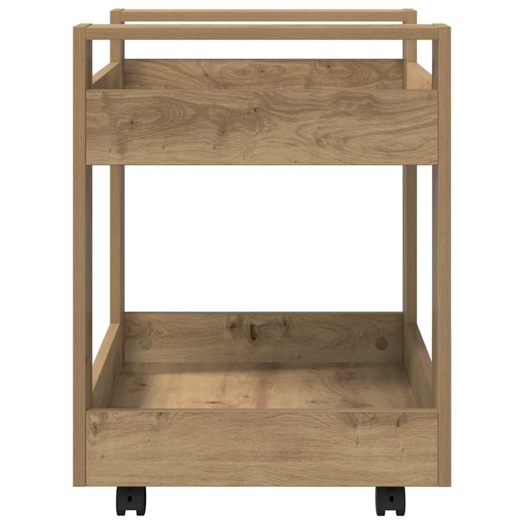 Bürowagen Weiß 60x45x60 cm Holzwerkstoff