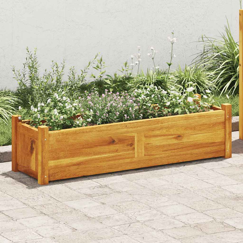 Garten-Hochbeet Akazienholz 76x27,6x25 cm