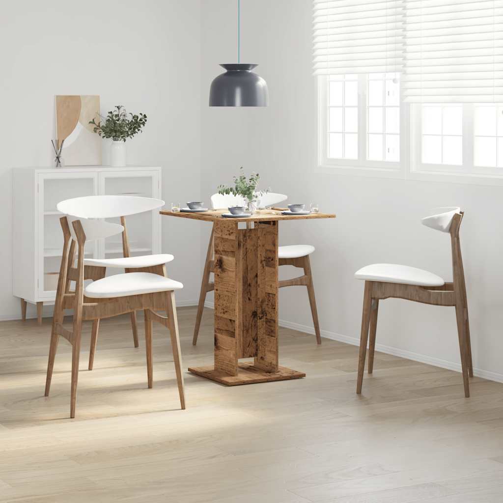 Bistrotisch Weiß 60x60x75 cm Holzwerkstoff