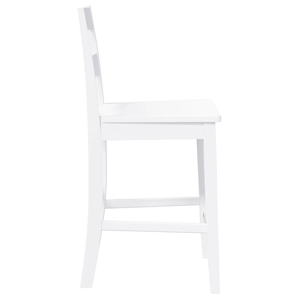 Barhocker mit Kissen 2 Stk. Braun Massivholz Gummibaum