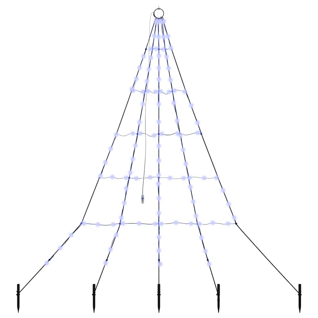 LED Weihnachtsbaum mit Erdspießen Warmes Weiß 182 cm Metall