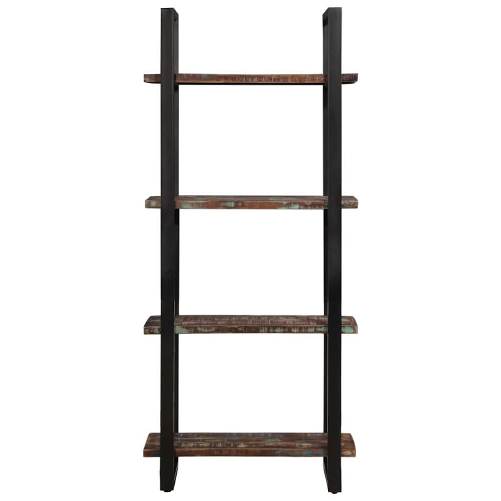 Bücherregal mit 4 Böden 80x40x180 cm Altholz Massiv