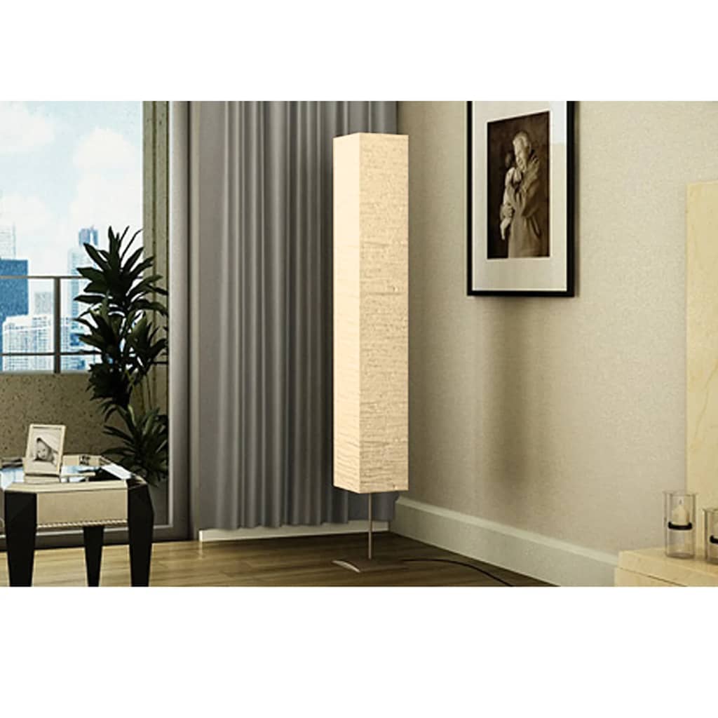 Standleuchte mit Stahlständer 135 cm Beige