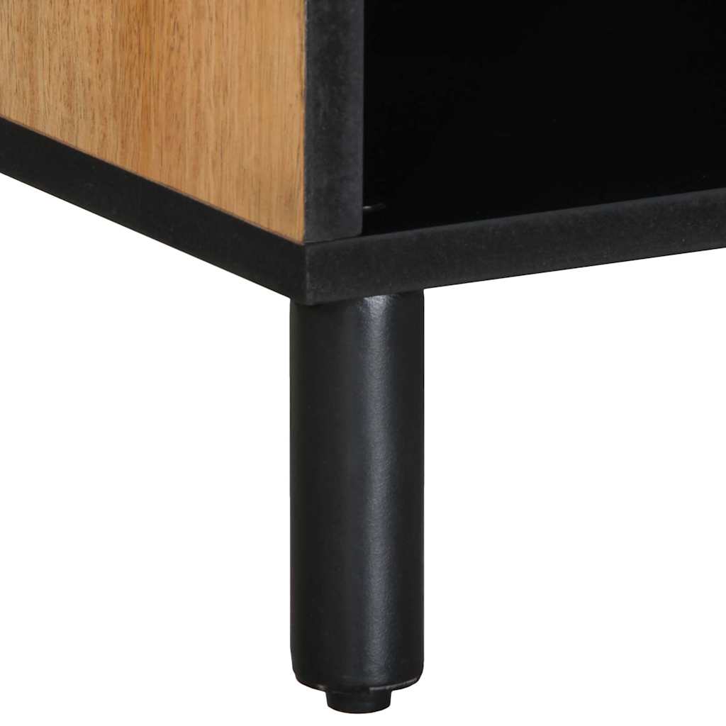 TV-Schränk mit Regal Braun 100 x 33 x 46 cm Massivholz Mango