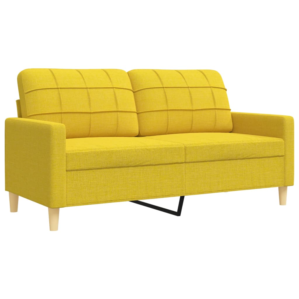 3-tlg. Sofagarnitur Hellgrau Stoff