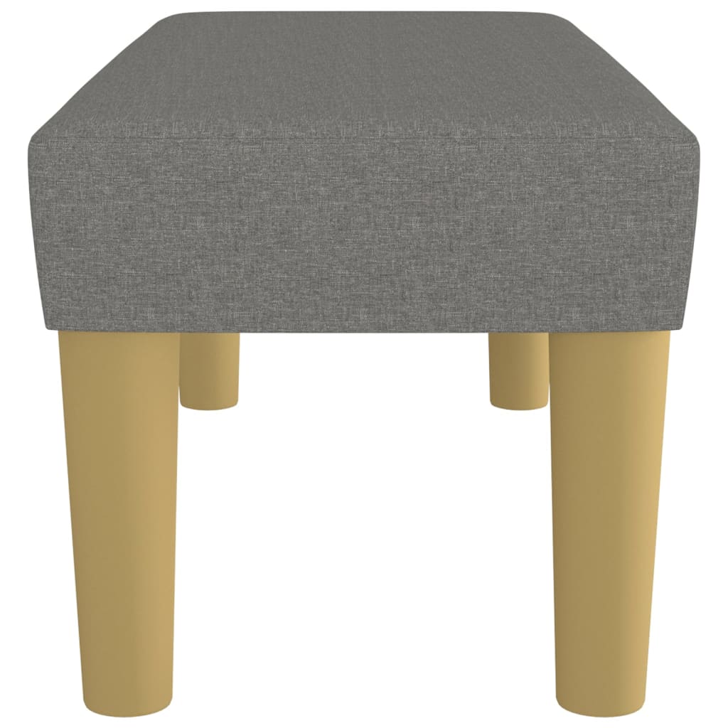 Sitzbank Hellgrau 70x30x30 cm Stoff