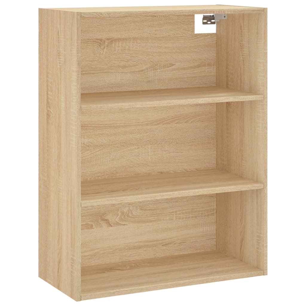 Highboard Hochglanz-Weiß 69,5x34x180 cm Holzwerkstoff