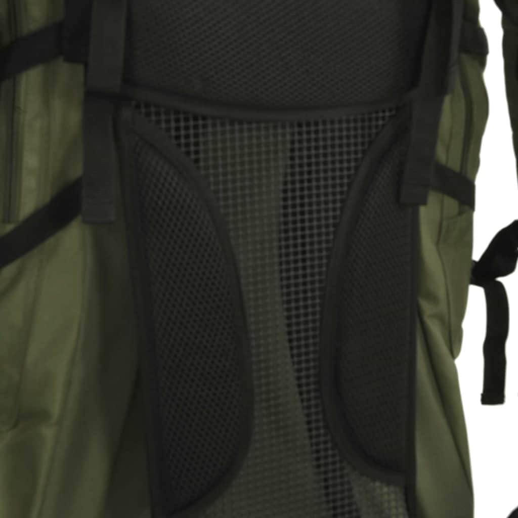 Wanderrucksack Schwarz 60 L Oxford-Gewebe