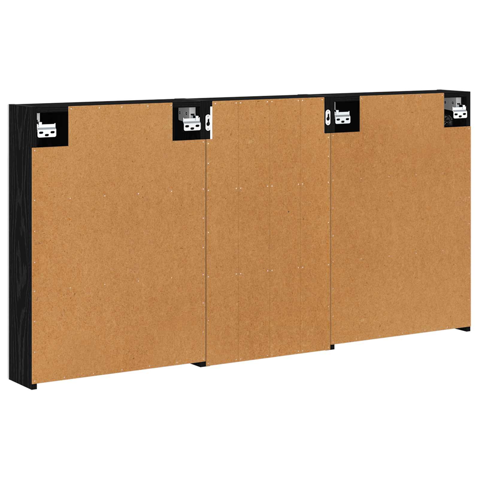 Badezimmerschrank-Set 3 pcs 80 x 10,5 x 50 cm Holzwerkstoff