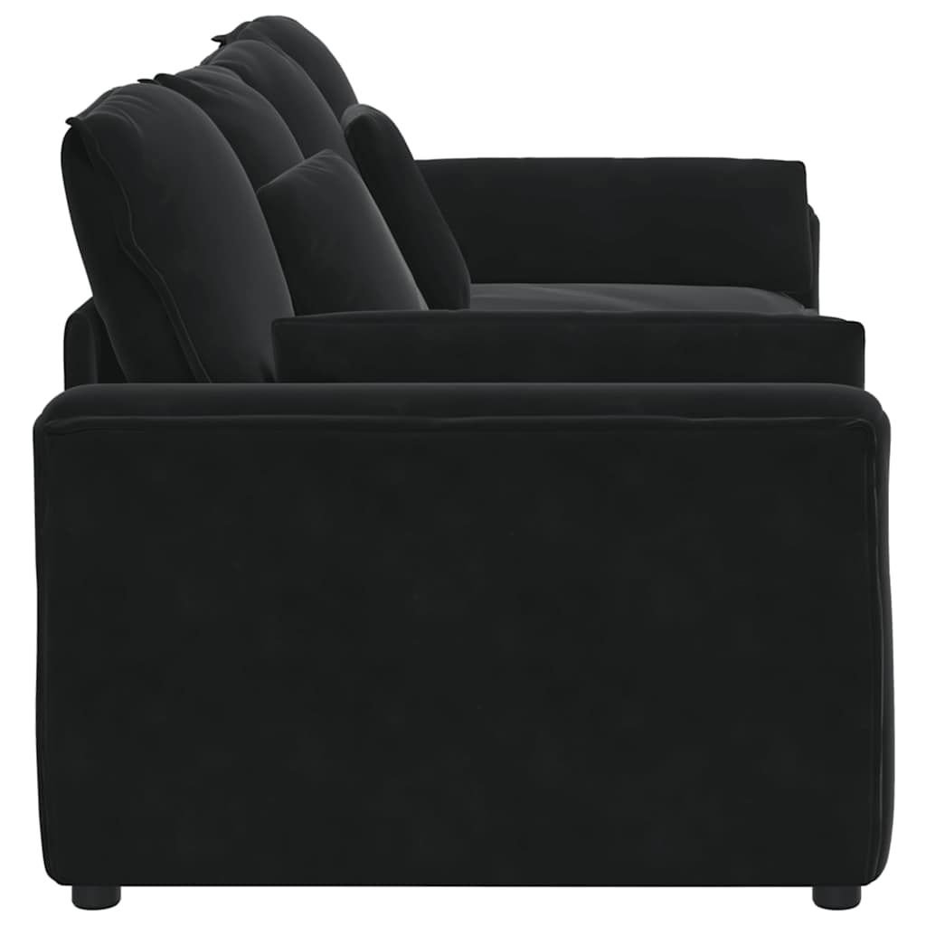 Modulares Sofa mit Kissen Blau