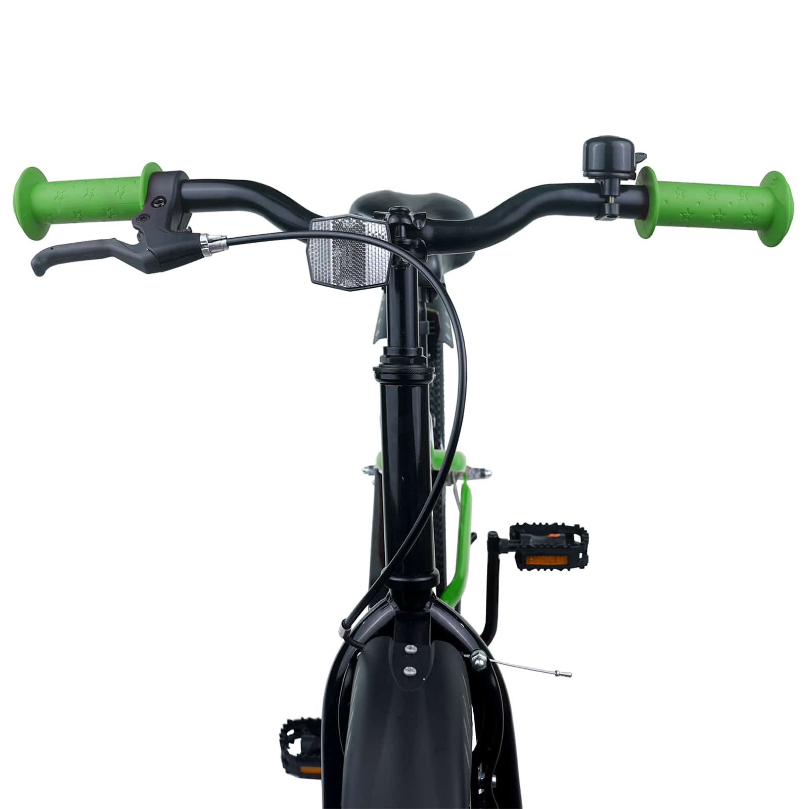 Kinderfahrrad 16 Zoll für 4-6 Jahre alt Grün Schwarz