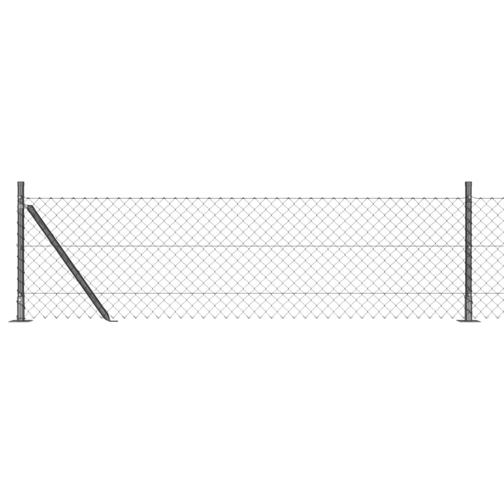 Outdoor Kettenglied-Zaun Erdfixierung 10 x 0,4 m Grün Netz
