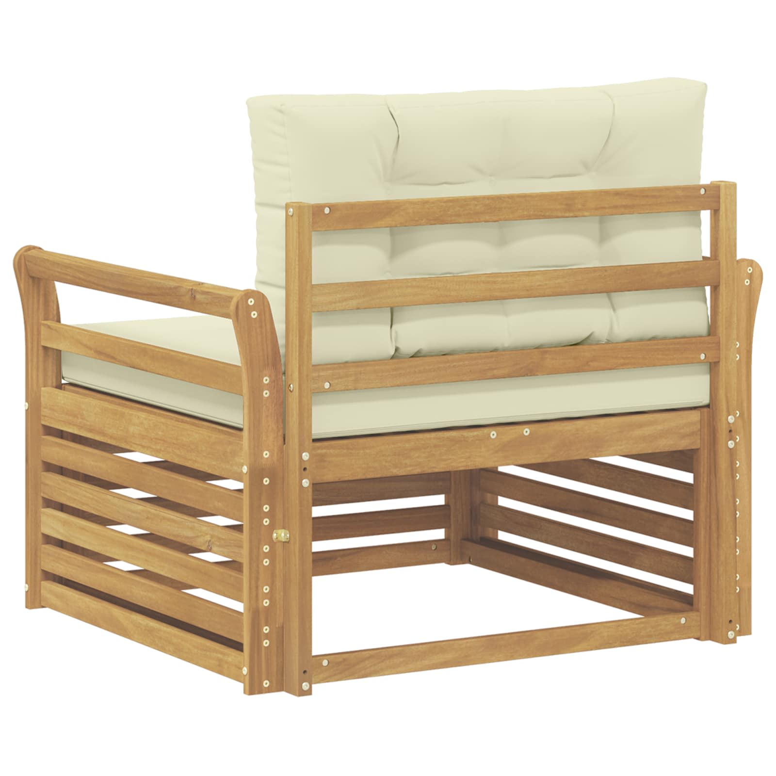 2 Stück Outdoor-Sofa Natur