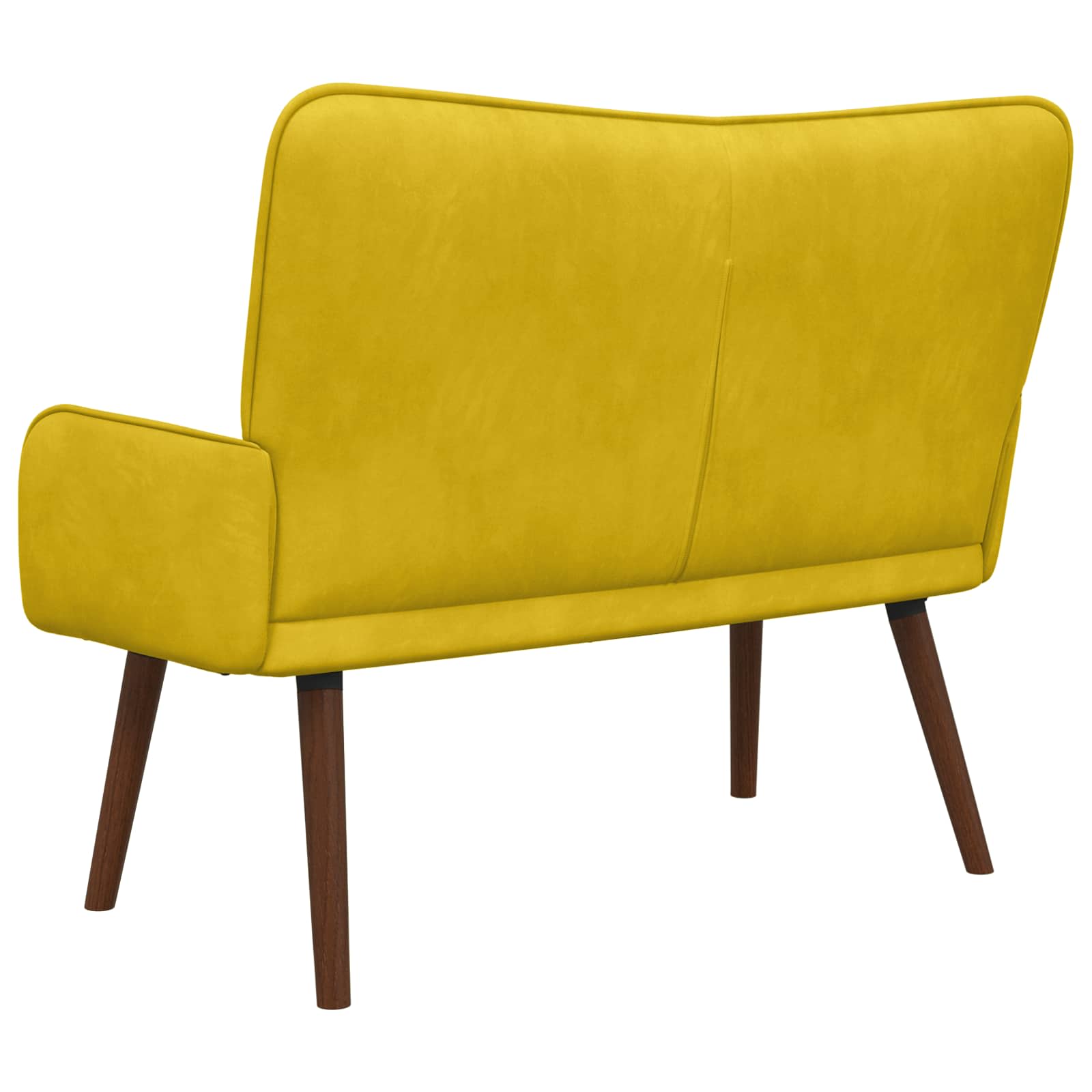 2-Sitzer Sofa Hellgrau 115 x 61 x 87 cm Samt (V)