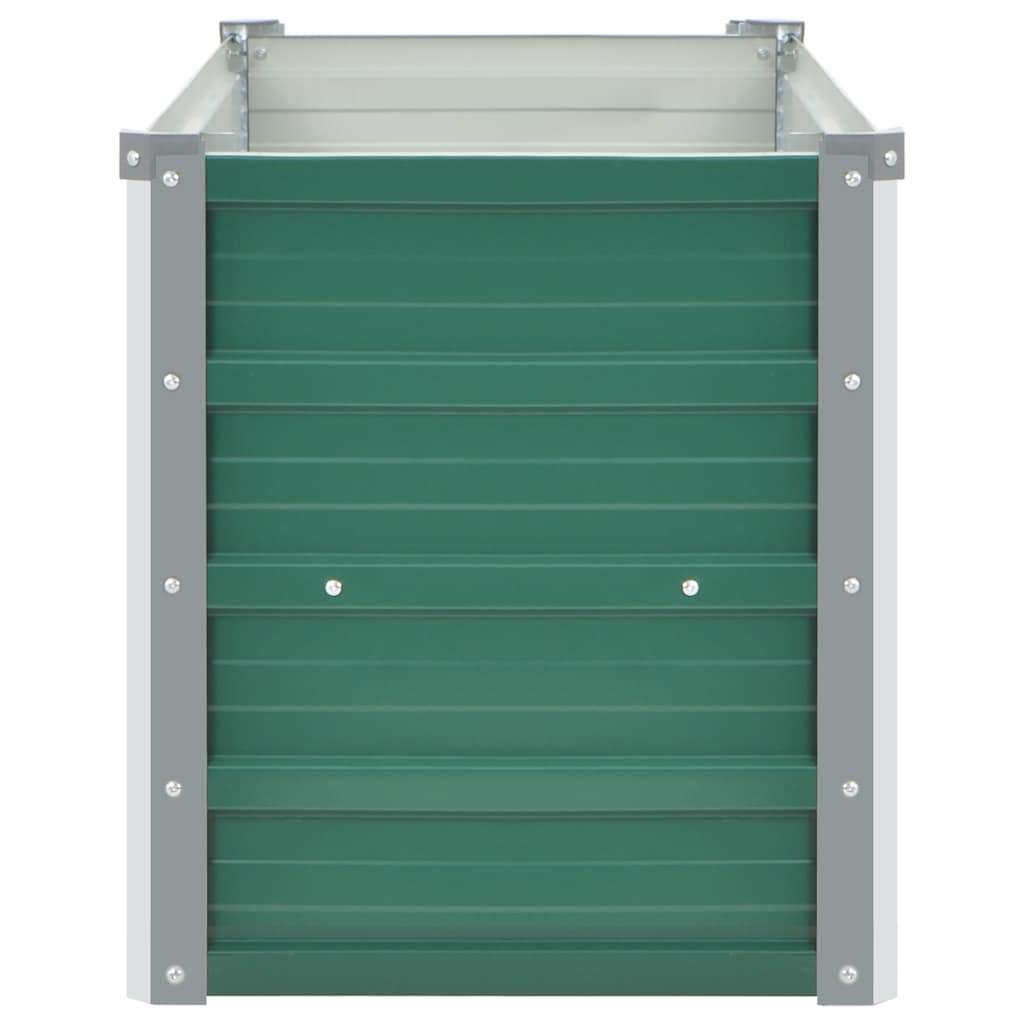 Garten-Hochbeet Verzinkter Stahl 240x80x77 cm Grün