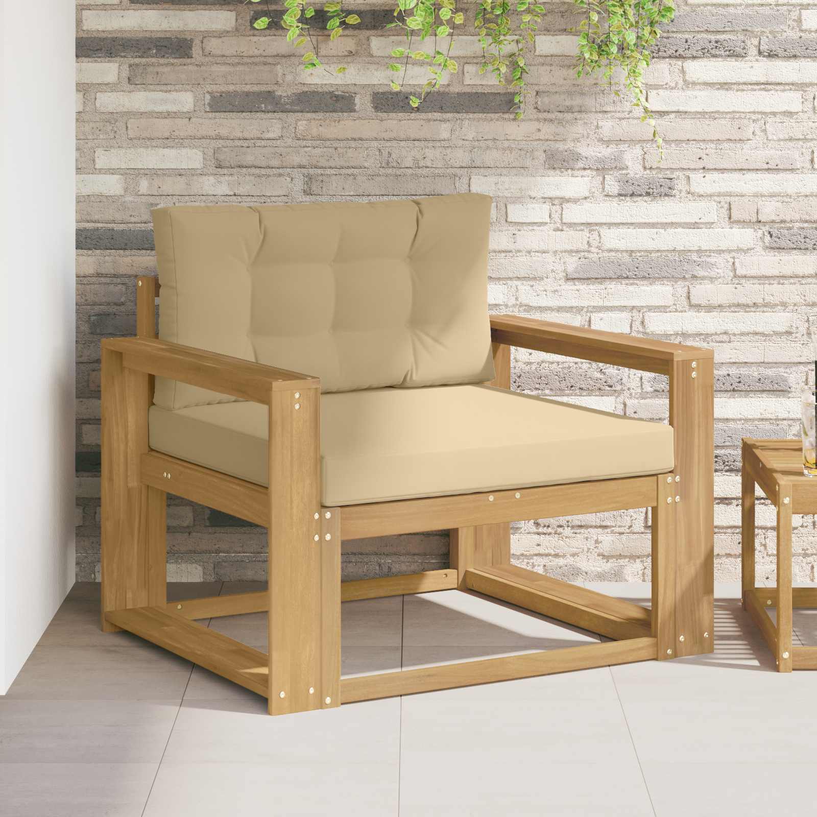 Outdoor Mittelsofa Natur