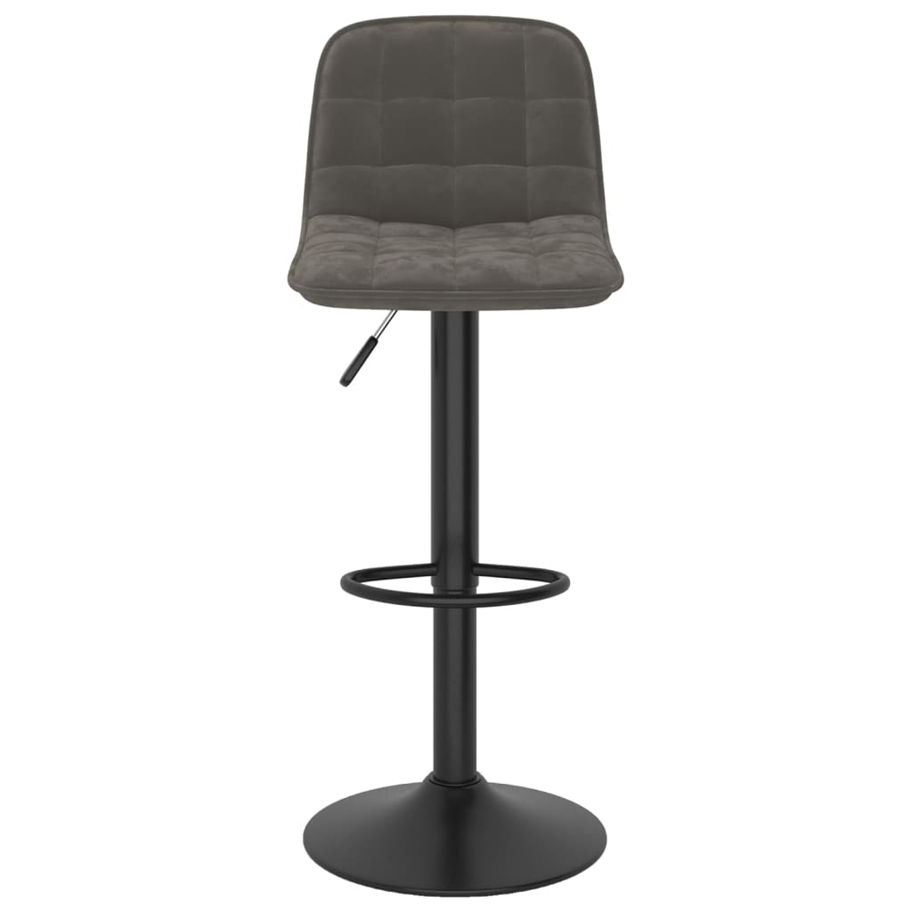 Barhocker 2 Stk. Hellgrün Samt