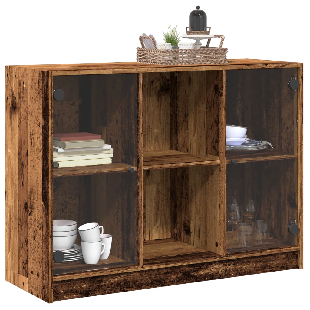Bücherschrank mit Türen Weiß 204x37x75 cm Holzwerkstoff