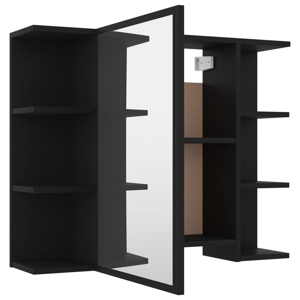 Bad-Spiegelschrank Weiß 80x20,5x64 cm Holzwerkstoff