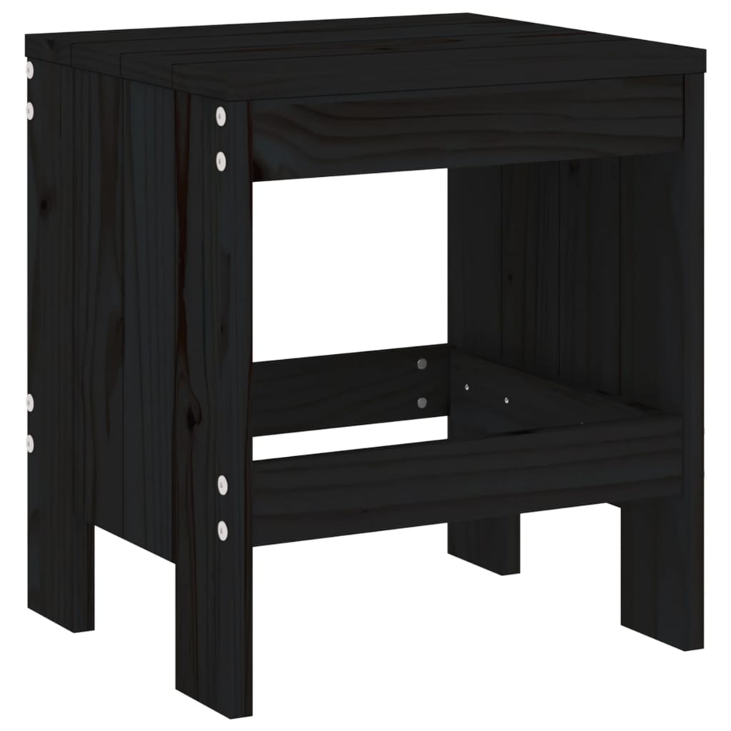Gartenhocker 2 Stk. Weiß 40x36x45 cm Massivholz Kiefer