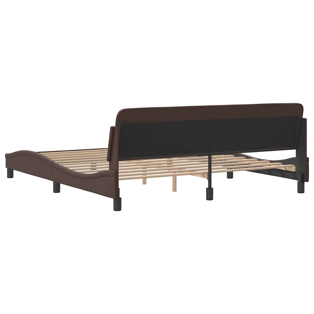 Bettgestell "Dover" Schwarz 80x200 cm Kunstleder