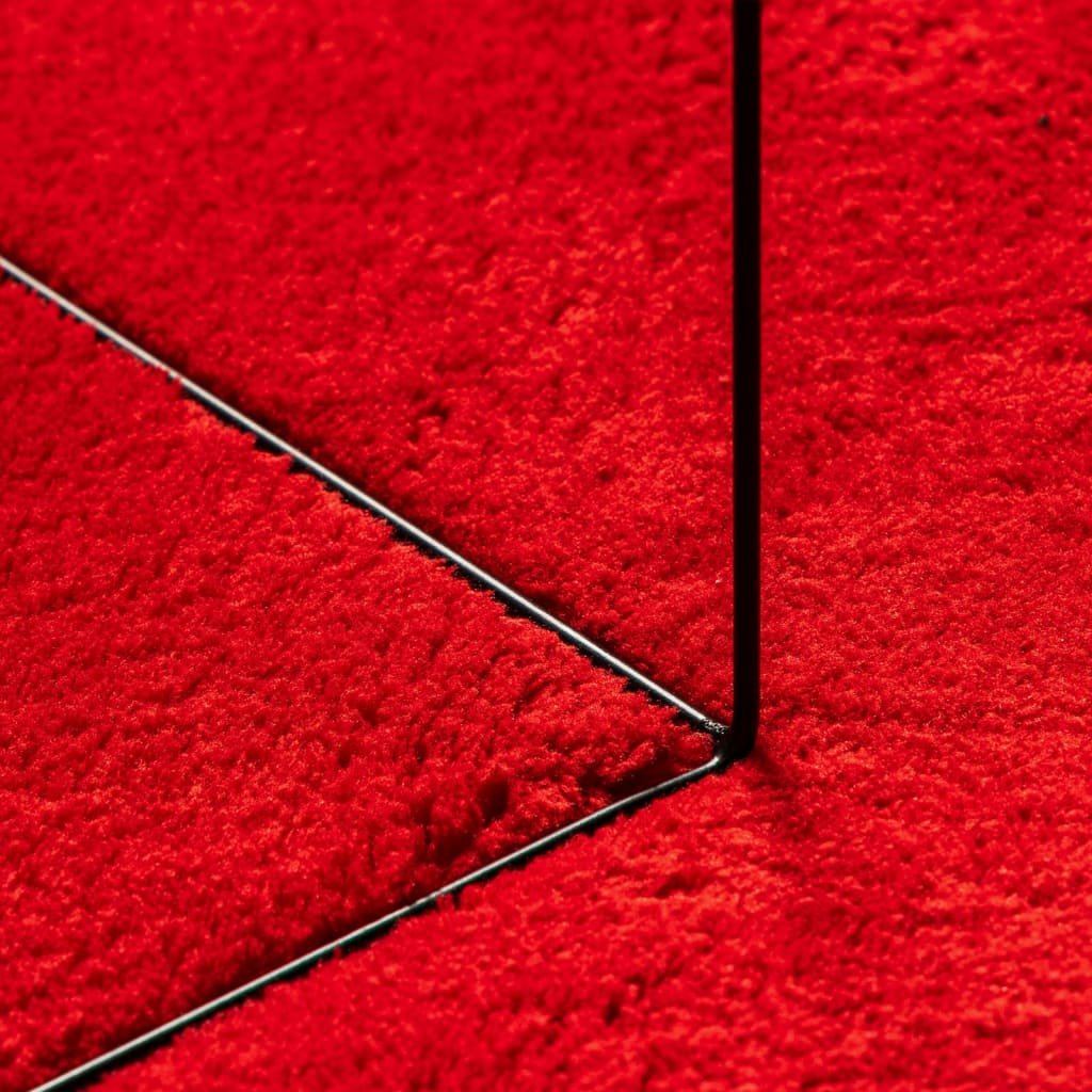 Teppich HUARTE Kurzflor Weich und Waschbar Anthrazit 60x110 cm
