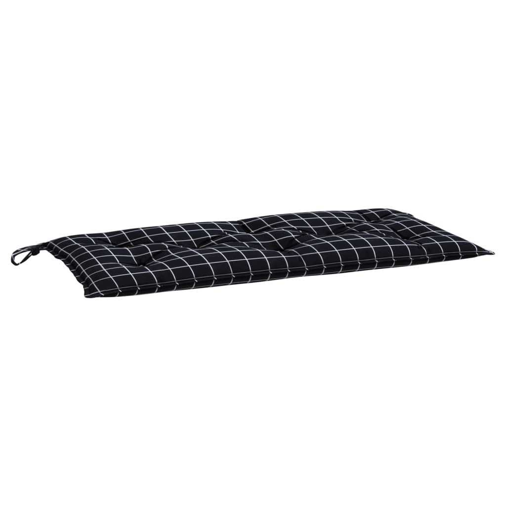 Gartenbank-Auflage Blau&Weiß Gestreift 110x50x7 cm Stoff