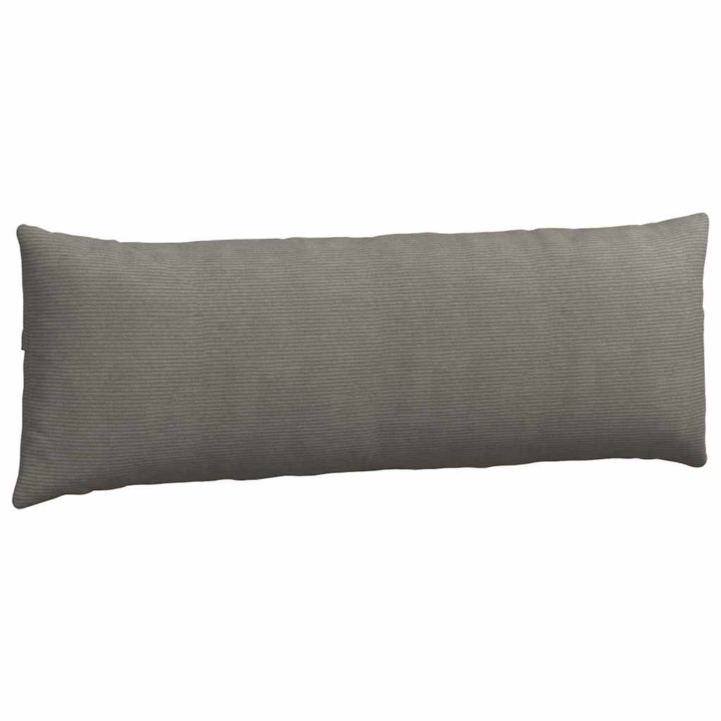 Sofakissen 2 Stück Hellgrau 50 x 30 cm Cordstoff