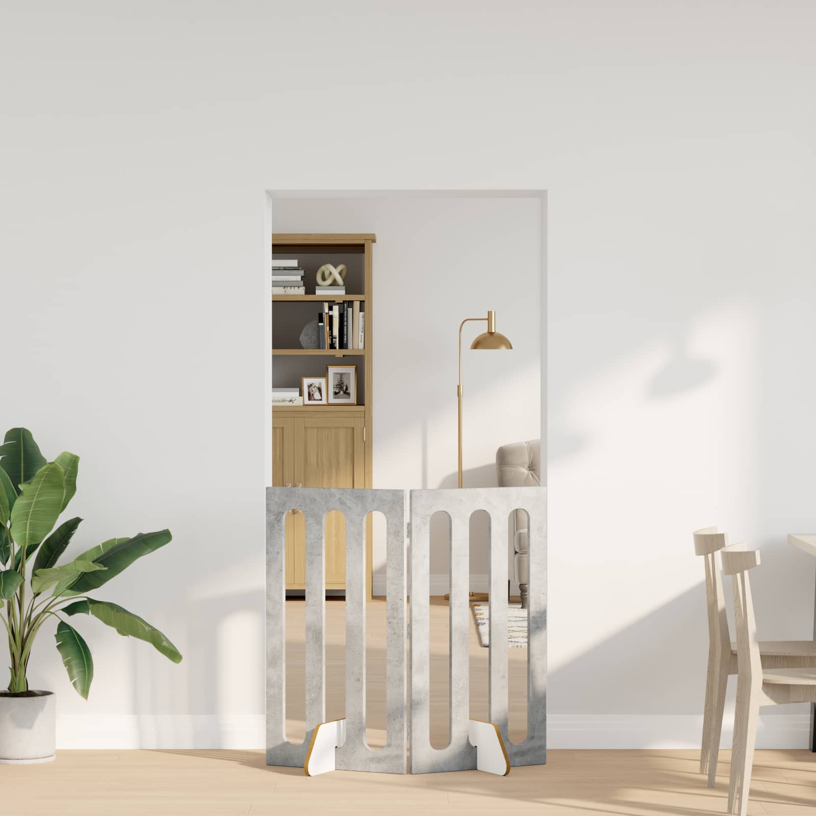 Faltbarer Haustierzaun 2 pcs Weiß 100,5 x 38 x 70 cm