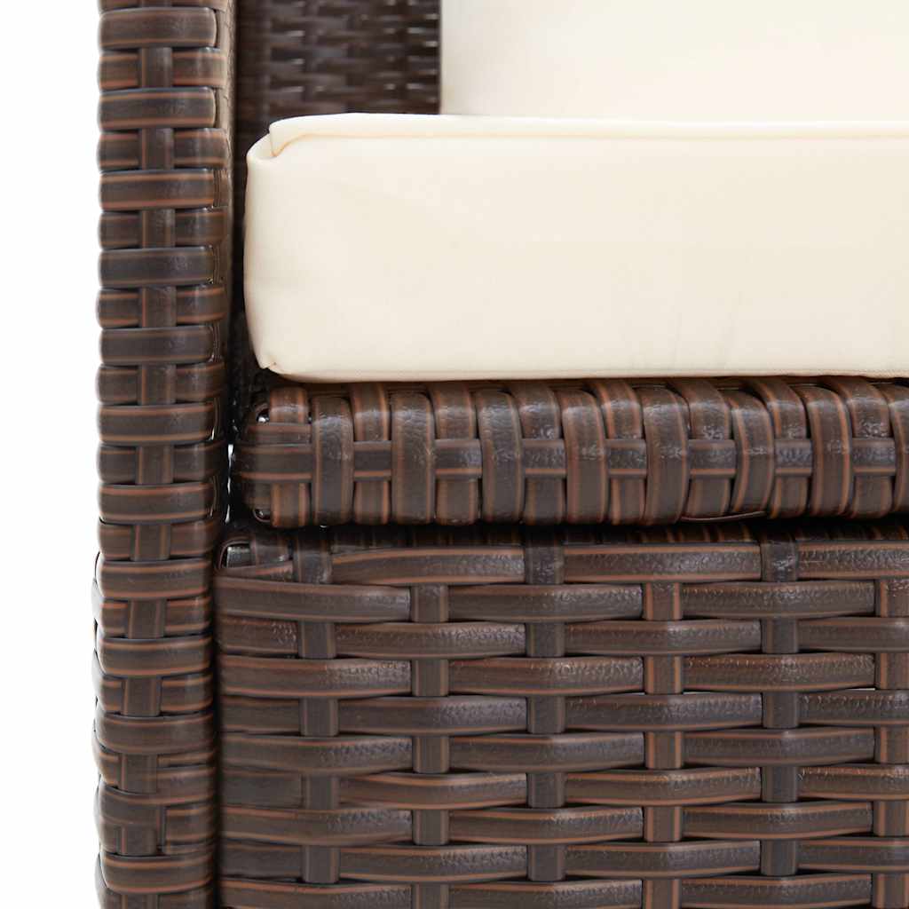 Garten-Sofabett 200x60 cm Poly Rattan Grau