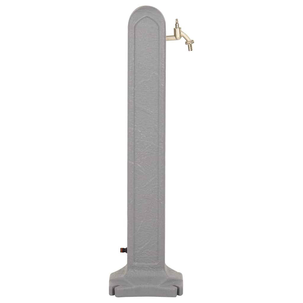 Wasserzapfsäule Anthrazit Steinoptik
