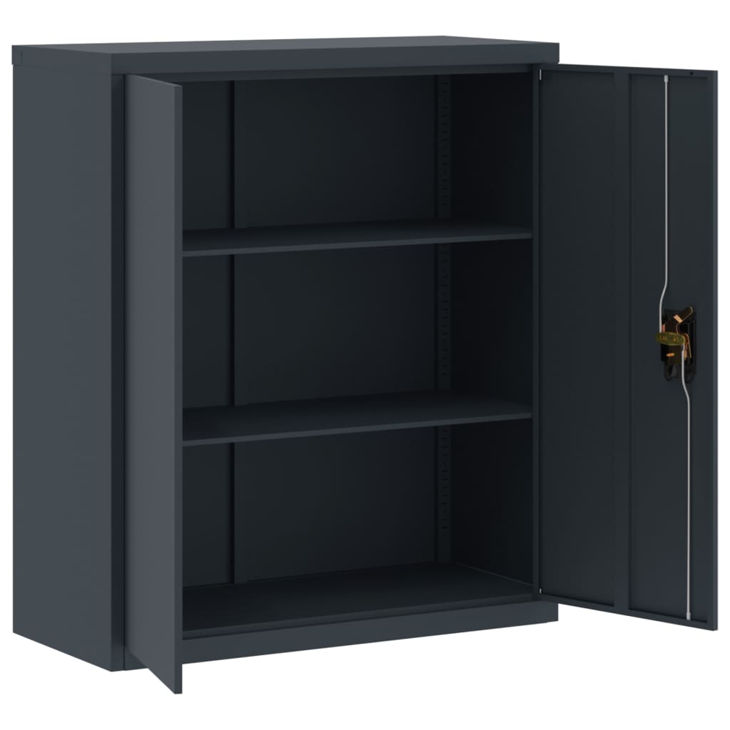 Aktenschrank Weiß 90x40x110 cm Stahl