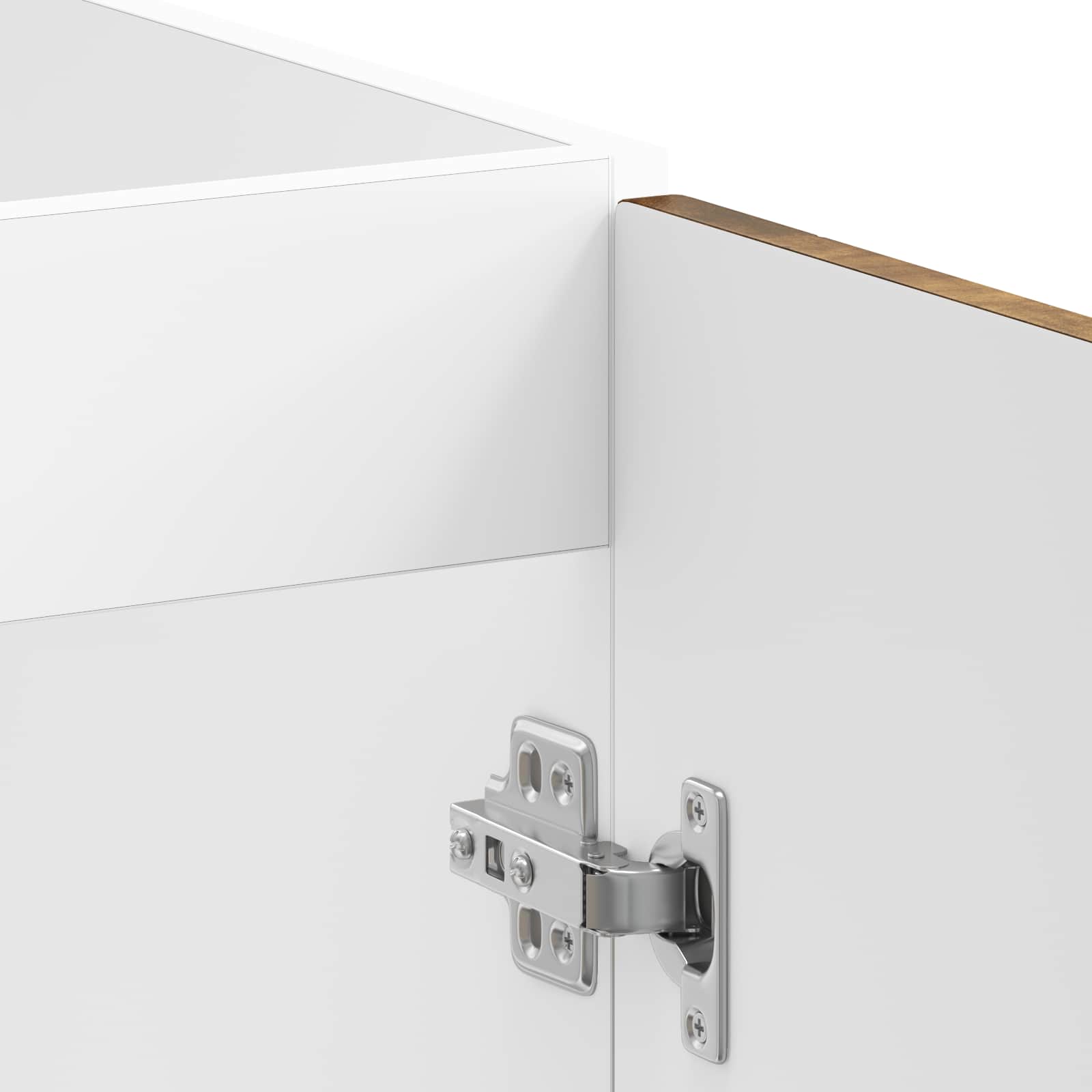 Waschbecken-Unterschrank mit Tür Lucca 2 pcs Weiß Holzwerkstoff